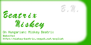 beatrix miskey business card